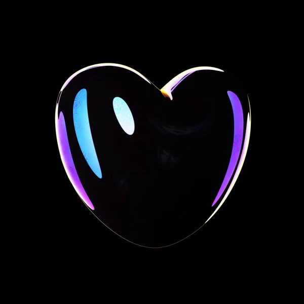 Soap bubble heart — Stock Photo, Image