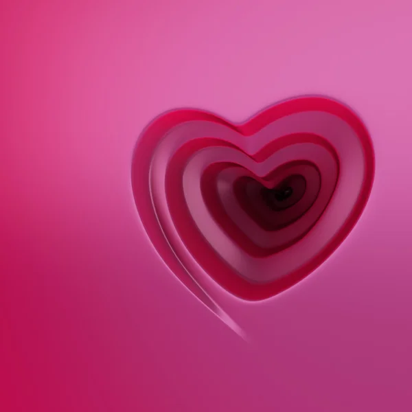 Spiral heart violet background — Stock Photo, Image