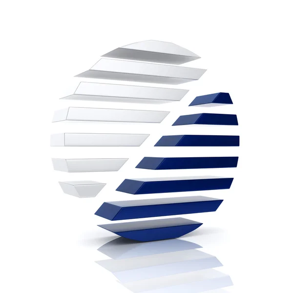 Abstract blue business symbol — Stock Photo, Image