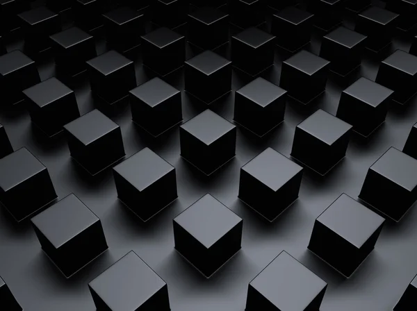 Чорний металевий фон з кубиками — стокове фото