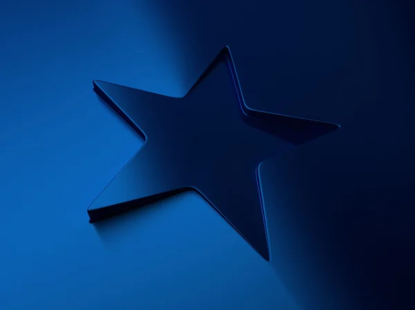 Blue metallic star background — Stock Photo, Image