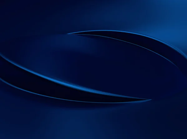 Элегантный синий металлический фон с двумя волнами — стоковое фото
