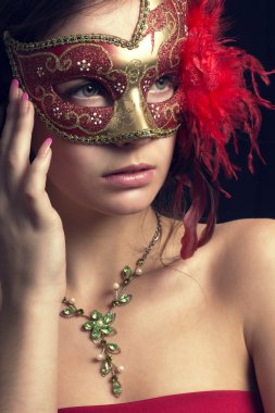 gizemli bir palyaço kadında