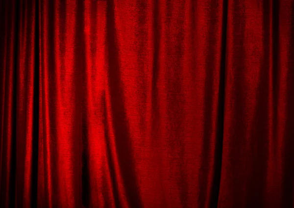 Red curtain. — Stock Photo, Image