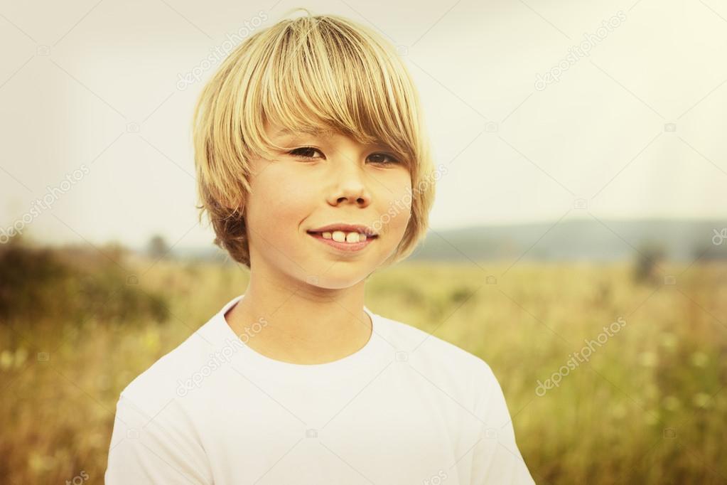 Happy boy outdoor — Stock Photo © papa42 29670211