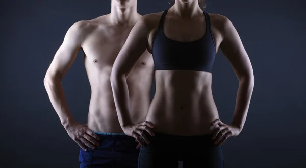 Man and woman's torsos — Stock Photo, Image