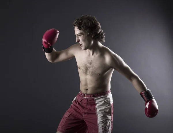 Νεαρό μποξέρ μαχητής — Φωτογραφία Αρχείου