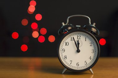 holiday Lights bir arka planda çalar saat.