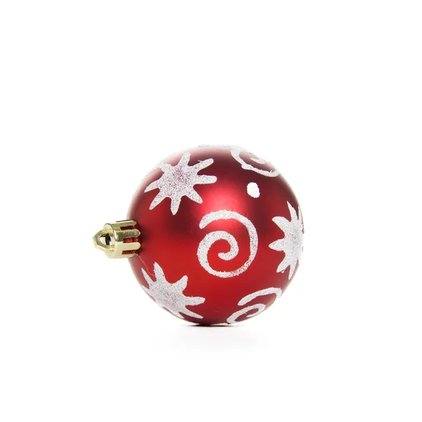 Albero di Natale decorazione palla rossa — Foto Stock
