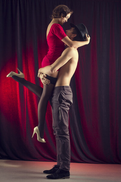Man and woman in tango