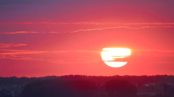 Zonsondergang timelapse — Stockvideo