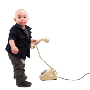 eski telefon ile çocuk