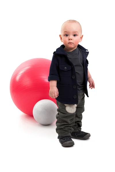 Boy with ball — Stock Photo, Image