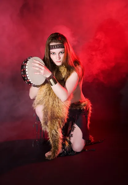 Kobieta szaman — Zdjęcie stockowe