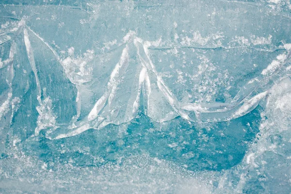 氷のテクスチャをクローズ アップ — ストック写真