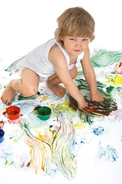 Junge Malerin — Stockfoto