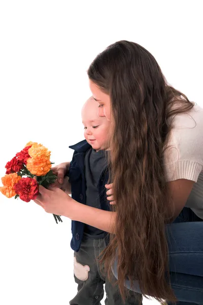 Mère avec son fils — Photo