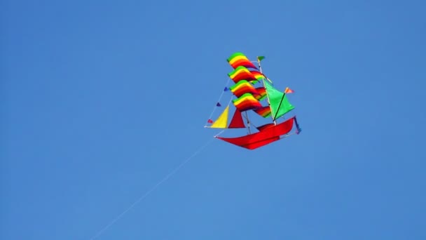 Schip kite — Stockvideo