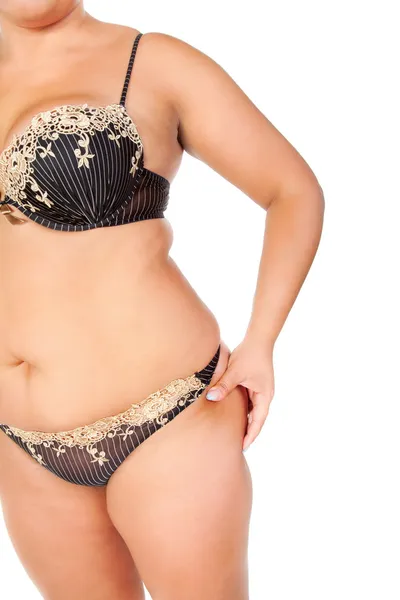 Tlustá žena — Stock fotografie