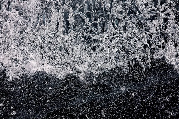 Textura macro de gelo — Fotografia de Stock