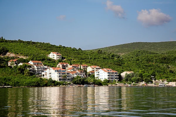 Landscape of bay, mountains around, Montenegro — Stock Photo, Image