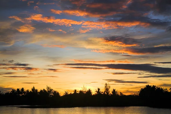 Atardecer tropical — Foto de Stock