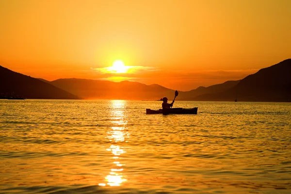 Kayak in Montenegro — Foto Stock