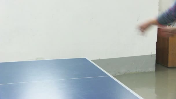 Jugar ping pong — Vídeos de Stock