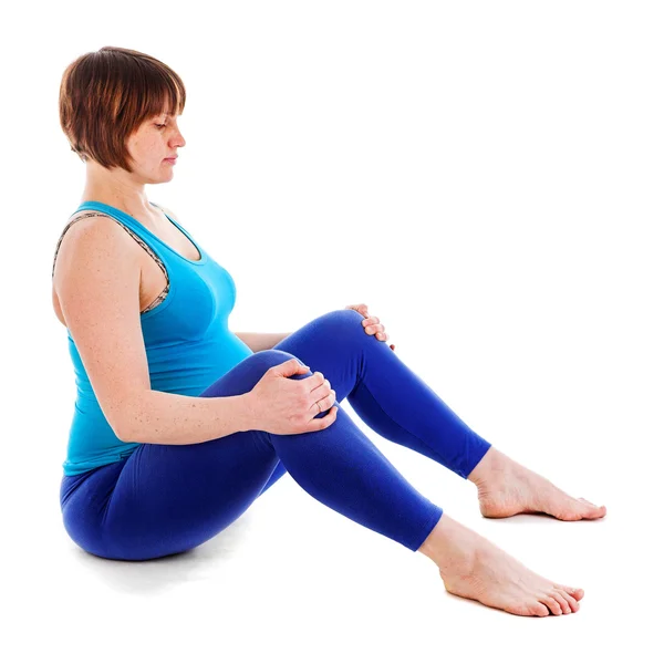 Yoga for pregnant woman — Stock Photo, Image