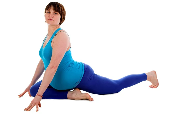 Yoga per donna incinta — Foto Stock