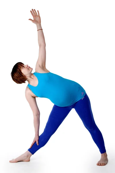 Yoga per donna incinta — Foto Stock