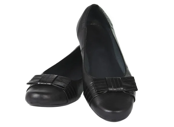 Zwarte schoenen geïsoleerd — Stockfoto