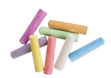 Düzenlenmiş renkleri çeşitli tebeşirler