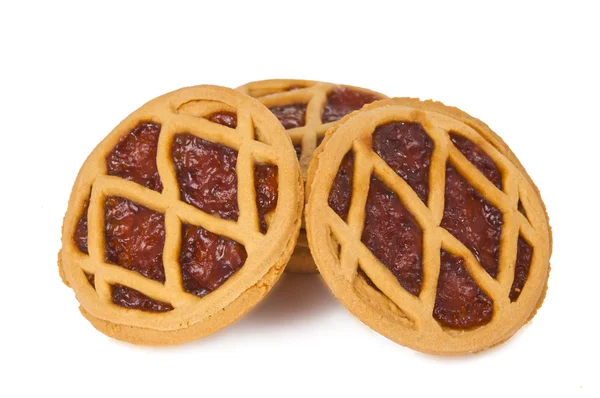 Short pies with jam — Stock Photo, Image