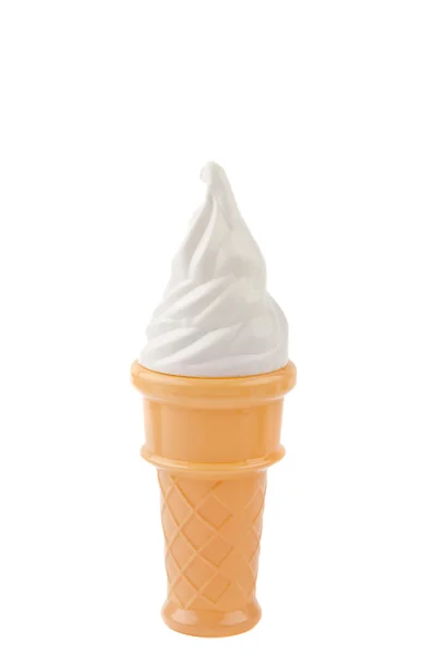 Crème glacée de service doux isolé — Photo