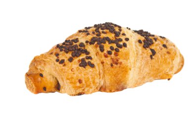 izole çikolatalı kruvasan