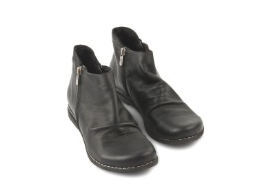 İzole kadın deri çizme