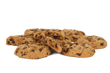 Çerezler çikolata damla izole