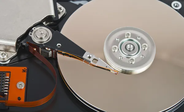 Close up of hard disk — Stock Photo, Image