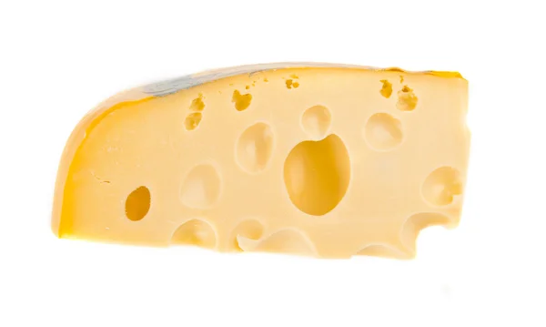 Pedazo de queso aislado — Foto de Stock