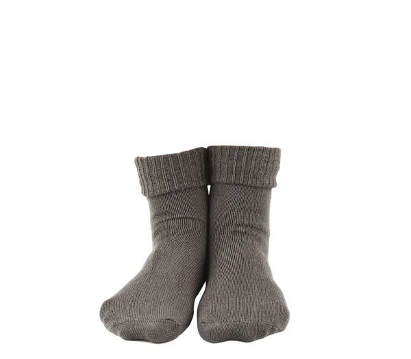 Gray socks isolated — Stock Photo, Image