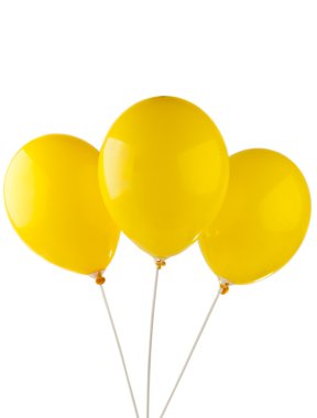 sarı balon izole
