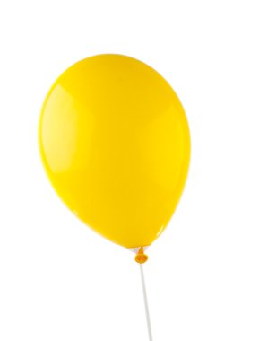 sarı balon izole