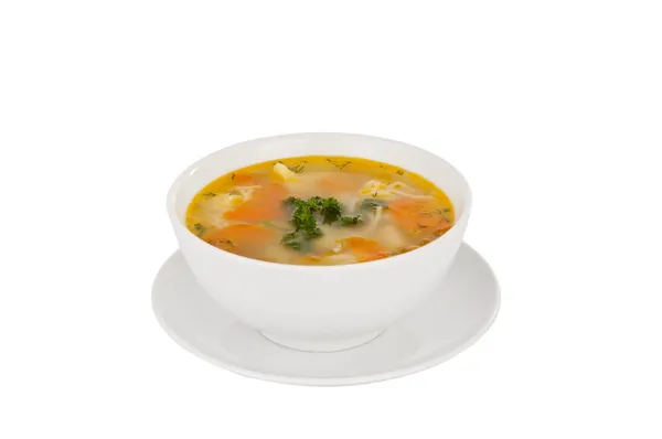 Bol de soupe isolé — Photo