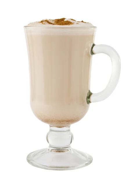 Latte koffie geïsoleerd — Stockfoto
