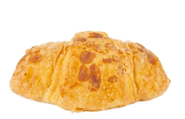 Croissant with nuts isolated — Stock Photo, Image