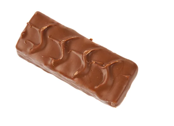 Chocolate Bar com nozes isoladas — Fotografia de Stock