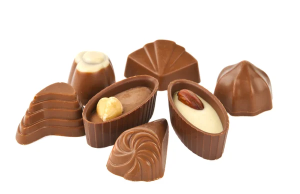 Σοκολάτα καραμέλα απομονωθεί — Φωτογραφία Αρχείου