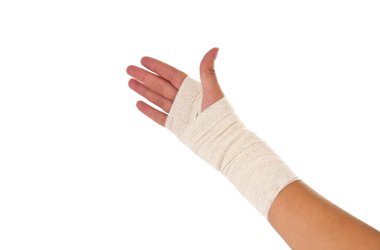 Elastik Bandaj eli bağlı