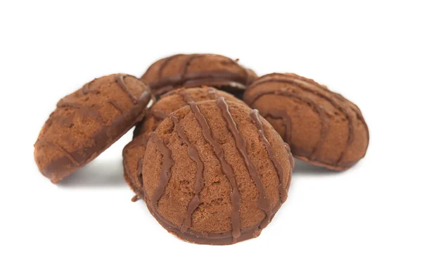 Μπισκότα σοκολάτας με κρέμα — Φωτογραφία Αρχείου